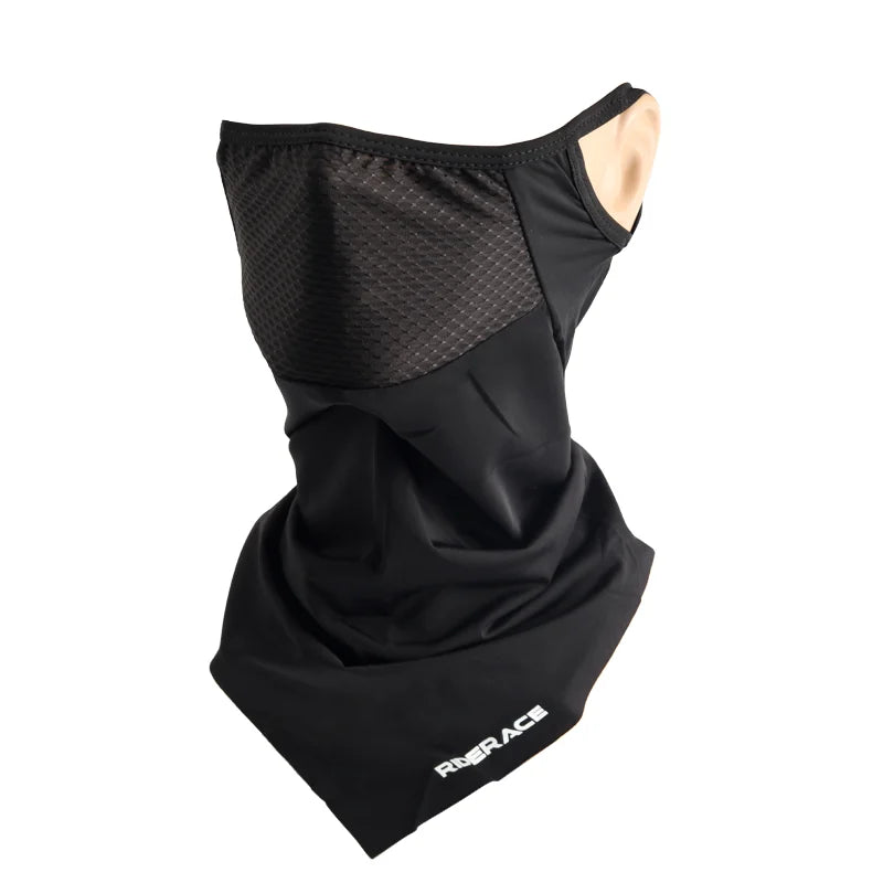 Cycling Face Mask Filter Dust-Proof Bike Half Face Mask Ice Silk Sports Bandana Breathable Sun Protection Sports For Men Women