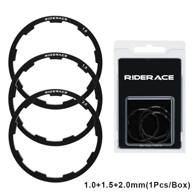 Bicycle Hub Washer MTB Road Bike Bottom Bracket Washer For Grooved Type Hub Flywheel Cassette Gasket 1/1.5/2/1.85/2.18/2.35mm