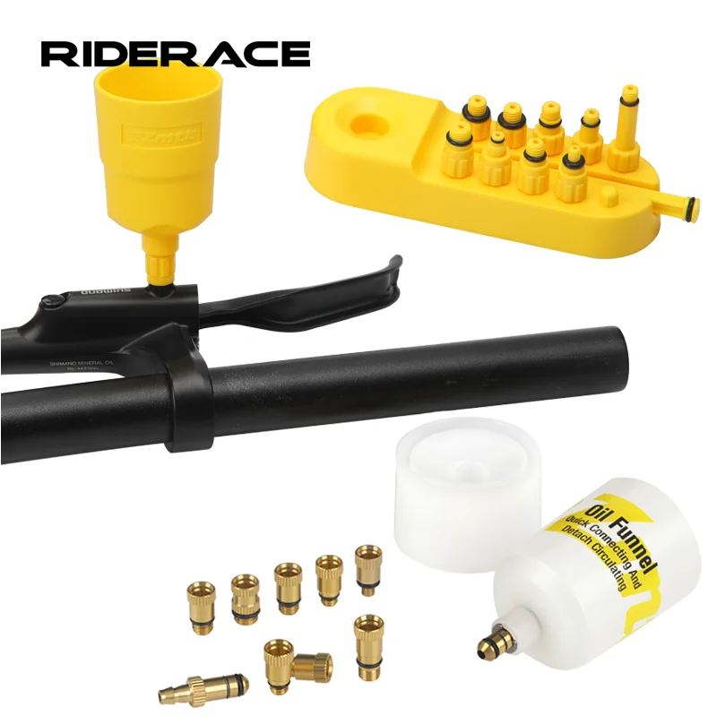 Bicycle Hydraulic Disc Brake Mineral Oil Bleed Kit Bike Oil Bleed Adapters Filling Joint Tools Cycling Repair Tool For SHIMANO