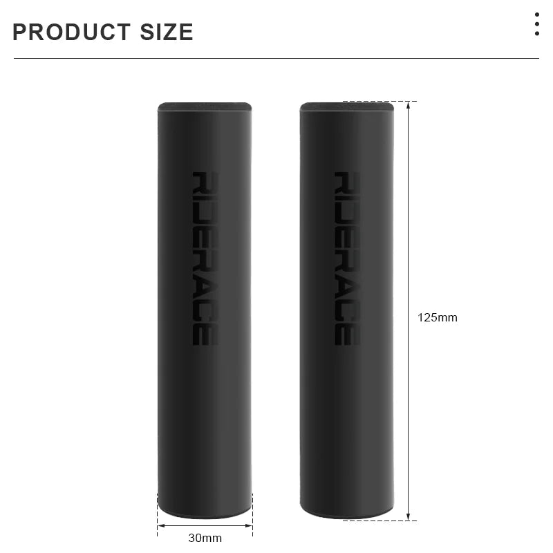 1Pair Bicycle Grips Silicone Sponge Soft Comfortable Mountain Bike Handlebar Cover Anti-Skid Shock-Absorbing MTB Accessories