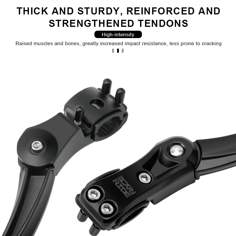 Adjustable Bicycle Kickstand Aluminum Alloy MTB Road Bike Kickstand Parking Rack Side Footrest Rack Support Cycling Accessories