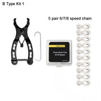 Bicycle Repair Tool Set Chain Wear Checker 6/7/8/9/10/11 Speed Joint Magic Buckle MTB Chain Link Plier Bike Buckle Chain Breaker