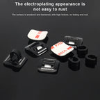 6Pcs/Set Bicycle Shift Brake Housing Line Tubing Buckle Tube Clip Aluminum Alloy Stick-on Bike Oil Tube Fixed Clamp Adapter