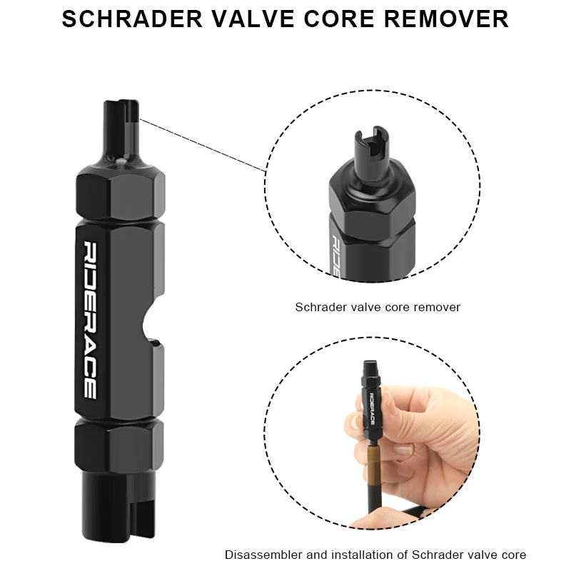 1Pcs Bike Valve Core Remover Tool Tire Nozzle Installation Spanner Valve Core Tool Bicycle Schrader Presta Valve Removal Wrench