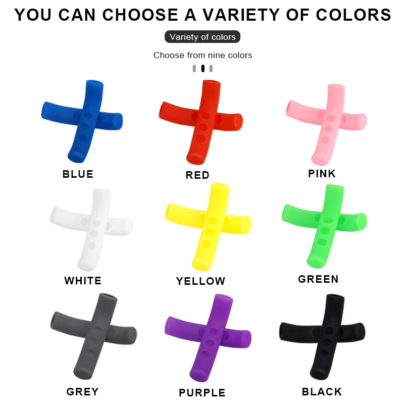 2Pcs Bicycle Brake Handle Cover Silicone Gel Anti-Skid Durable MTB Mountain Bike Brake Handle Cover Sleeve Cycling Accessories