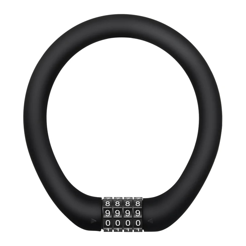 Bicycle Lock 4 Digit Password Bike Lock Waterproof Durable Outdoor Riding High Security Anti-Theft For Scooter Electric E-Bike