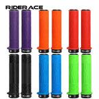 1Pair Mountain Bike Handlebar Grips Anti-Skid Soft Comfortable Lockable Bicycle Grips TPR Rubber Ergonomic Cycling Accessories