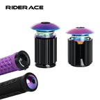 1 Pair Bike Handlebar End Plugs Multi-Color Aluminum Alloy Mountain Road Bicycle Handlebar Grips Plugs Caps MTB Accessories