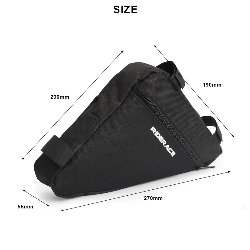 Bicycle Front Tube Frame Bag Waterproof Wear Resistance Riding Storage Bag Mountain Bike Triangle Pouch Cycling Accessories