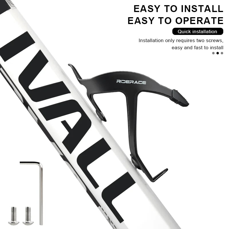 Bicycle Water Bottle Cage Lightweight Aluminium Alloy MTB Road Bike Bottle Holder Drink Cup Mount Black Cycling Accessories