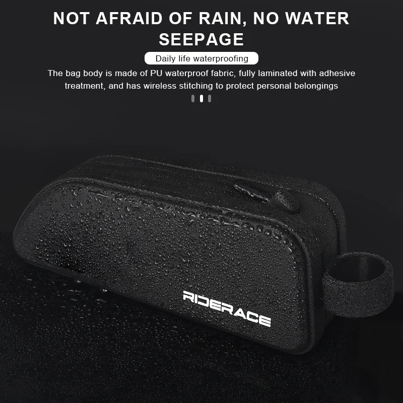 Bike Top Tube Bag Waterproof Durable Cycling Storage Bag MTB Road Bicycle Handlebar Front Bag Ultralight Portable Frame Pouch