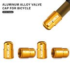 Bike Tire Valve Caps Waterproof Dustproof Aluminum Alloy Ultralight MTB Road Bicycle Tyre Gas Nozzle Cover For Av Schrader Valve