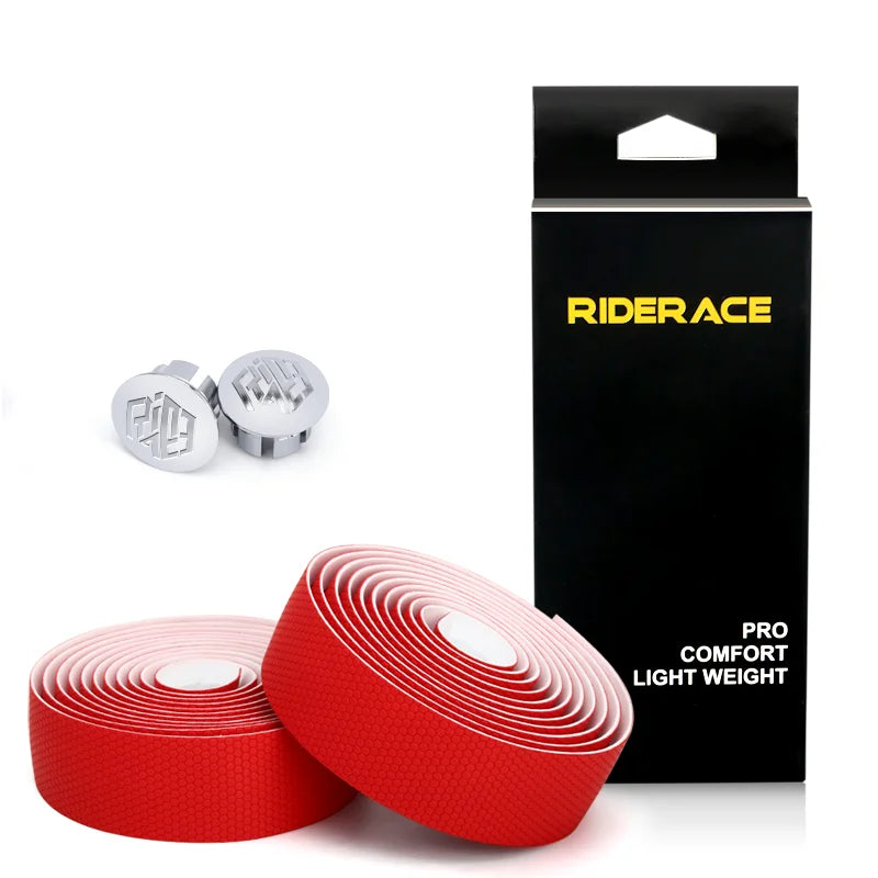 Road Bike Handlebar Tape With 2 Bar Plugs Non-Slip Shock Absorbing Bicycle Bar Tape PU EVA  Soft Comfortable Cycling Accessories