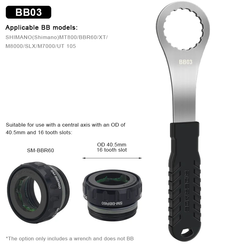 Bicycle Bottom Bracket Wrench BB Install Removal Bike Repair Tools Diameter 39/40.5/44/46/49mm For SHIMANO SRAM DUB BSA30 FSA