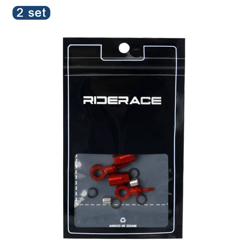 Bicycle Hydraulic Cable End Connector Banjo Set Aluminium Alloy MTB Bike Hydraulic Brake Banjo Fitting Oil Needle Olive Head