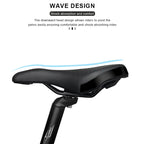 Bicycle Saddle PU Non-Slip Leather Cushion Comfortable Soft Shockproof MTB Road Bike Seat Hollow Breathable Cycling Accessories