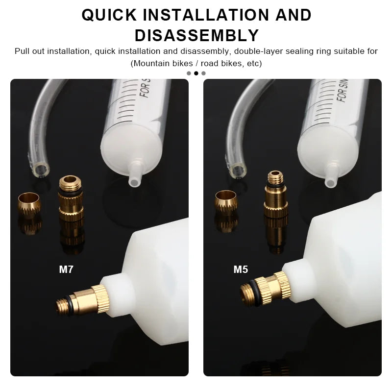 Bicycle Brake Bleed Kit Road Bike Hydraulic Disc Brake Oil Bleed Kit Tool Set Funnel Oil Stopper For Shimano MTB Repair Tools