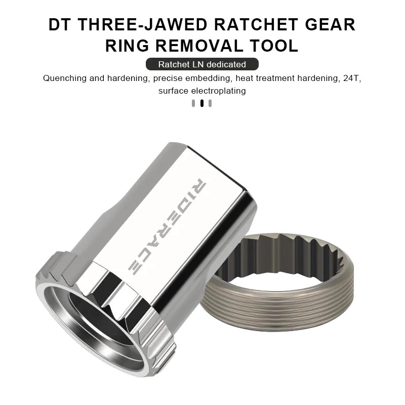 Bicycle Ratchet Remover Hub Lock Ring Nut For DT Swiss DT370 Bike Hub Fixing Removal Installation Tool 3 Pawl MTB Repair Tool