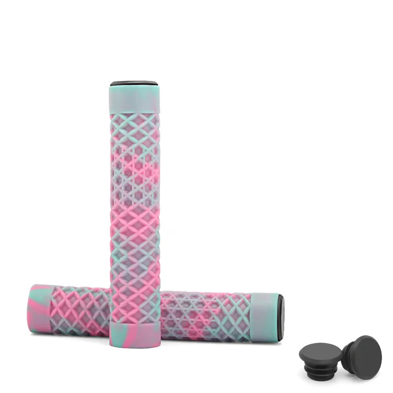 1Pair Bicycle Handlebar Grips Lengthening Non-Slip Soft Rubber Mountain Bike Grips For 22.2mm Handlebar Scooter Tricycle BMX