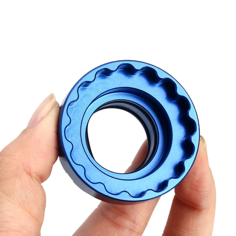 Bicycle 12-Speed Chainring Lock Ring Adapter Removal Tool Bike 12S Chainrings Mounting Tool For Shimano M7100 M8100 M9100 Crank