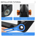 6 In 1 Bicycle Bottom Bracket Extractor Tool Aluminum Alloy Bike Hollow Integrated BB Center Axle Wrench For OD 39 41 44 46 49mm