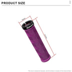 Bicycle Handlebar Grips Non-Slip Shockproof Comfortable Rubber Mountain Bike Handlebar Cover Ergonomic MTB Cuffs Lock On Ring