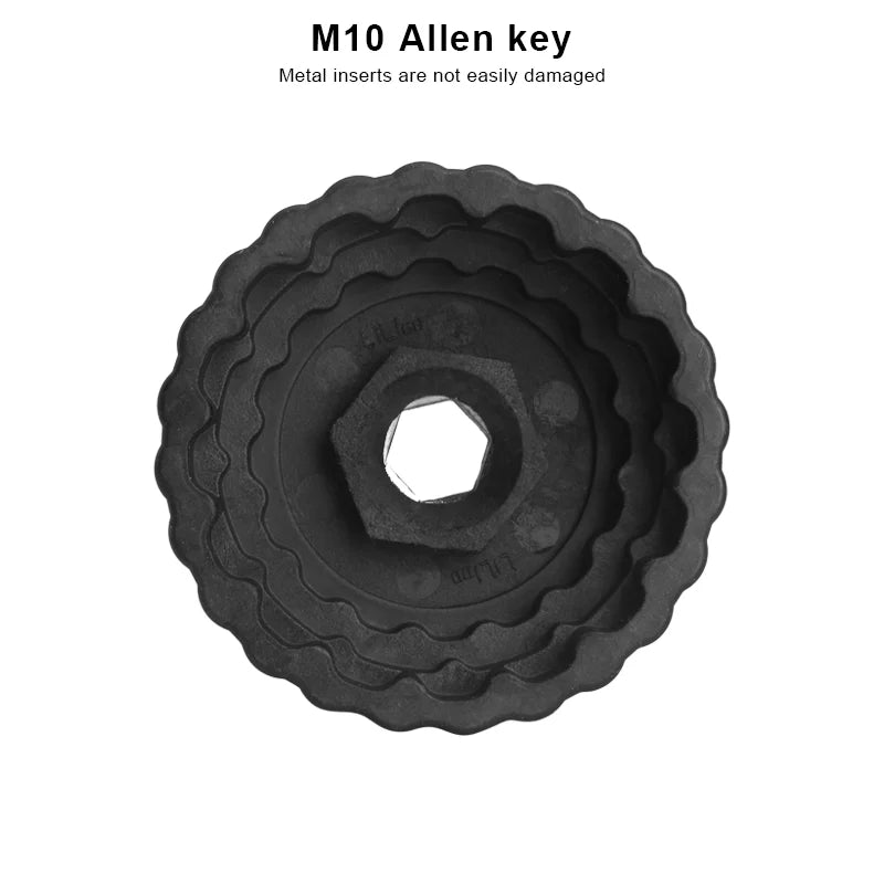 5 in 1 Bicycle Bottom Bracket Removal Install Tool Bike BB Wrench Fits 12/16 Notch OD 39mm 41mm 44mm 46mm 49mm Bearing Cup