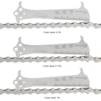 Bicycle Chain Wear Indicator Ruler Stainless Steel MTB Road Bike Chain Gauge Measurement Checker Repair Tool Replacement Tool