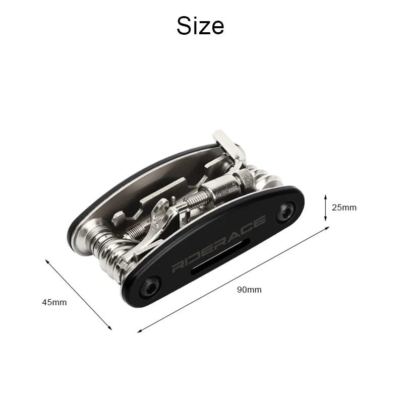 18 In 1 Bicycle Multi Tool Chain Splitter Cutter Multitool Hex Spoke Wrench Screwdriver Portable MTB Road Bike Repair Tools Kit