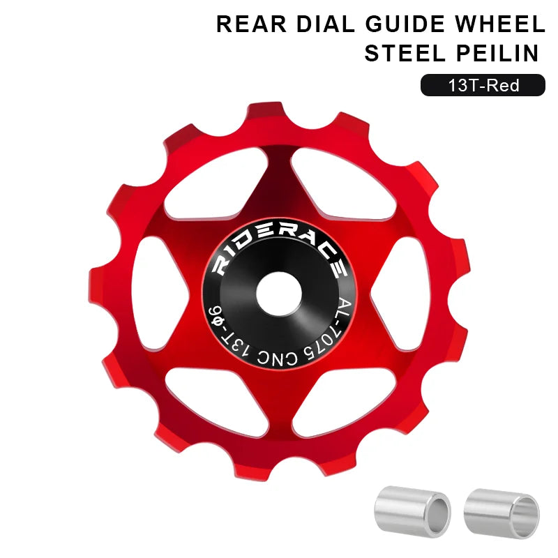 11T 13T Bicycle Pulley Rear Derailleur Multicolour MTB Road Bike Wheel Guide Bearing Jockey Pulley For Shimano Sram 4mm 5mm 6mm