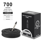 2Pcs Bicycle Inner Tube For AV FV Schrader Presta Valve 700C 18 23 25 28 32 35 43C 48/60mm Bike Inner Tube Cycling Accessories