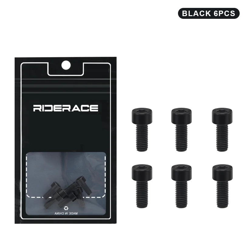 M5X12mm Bike Bottle Cages Bolts Alloy Steel Colorful Hex Head Bicycle Water Bottle Cage Screws Cycling Air Pump Fixed Bolts