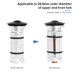 Bicycle Headset Expander Stem Top Cap 1-1/8" Aluminum Alloy Adjuster Expansion Bolt Bike Front Fork Expansion Screw 22-25mm