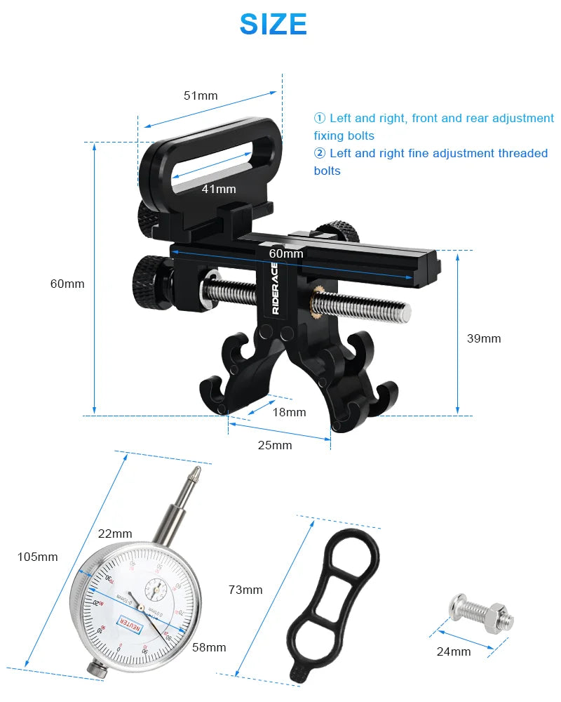 Bicycle Wheel Truing Stand With Percentage Indicator Mountain Road Bike Rims Adjustment Repair Tool MTB Wheel Repair Tools