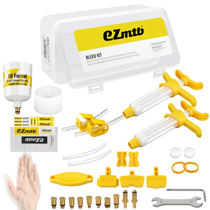 Bicycle Brake Oil Bleed Kit Tools For SHIMANO TEKTRO SRAM NUTT Series Bike Hydraulic Disc Brake Oil Bleed Kit Brake Repair Tools