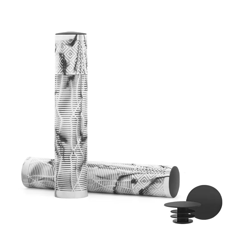 Bicycle Handlebar Grips Rubber Soft Non-Slip Shockproof Mountain Bike Handlebar Cover Lengthening Thickening Cycling Accessories