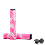 1Pair Bicycle Handlebar Grips Lengthening Non-Slip Soft Rubber Mountain Bike Grips For 22.2mm Handlebar Scooter Tricycle BMX