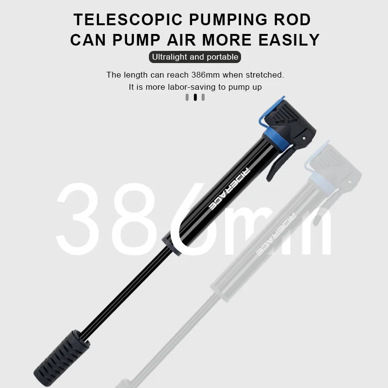 Portable Bicycle Pump AV FV Valve MTB Road Cycling Tire Hand Air Pump Aluminum Alloy Bike Air Shock Pump Schrader Presta Valve