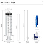 Bicycle Tubeless Tyre Sealant Injector Injection Tool Schrader Presta Valve Core Removal Tool 60ml Syringe Rubber Hose Kit