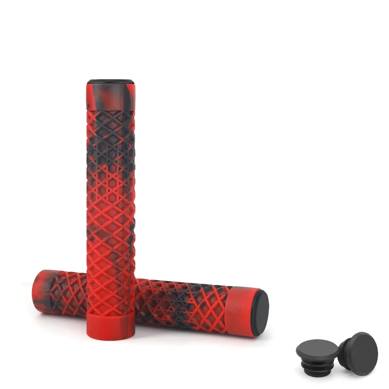 1Pair Bicycle Handlebar Grips Lengthening Non-Slip Soft Rubber Mountain Bike Grips For 22.2mm Handlebar Scooter Tricycle BMX