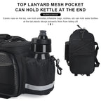 Bicycle Rear Seat Bag Eva Multi-Purpose Large Capacity Bike Travel Luggage Storage Bag Cycling Trunk Panniers Shoulder Handbag
