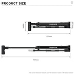 Portable Bike Air Pump 120PSI Aluminum Alloy Lightweight Hand Air Pump MTB Mountain Road Bicycle Floor Pump Cycling Accessories