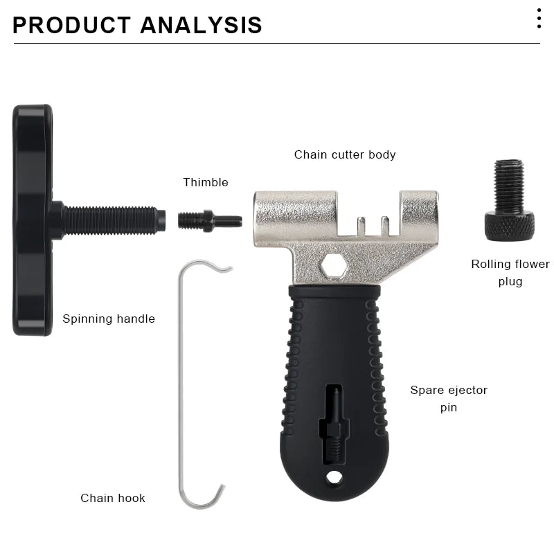 Bicycle Chain Pin Remover MTB Road Bike Chain Breaker Splitter Cutter Cycling Link Breaker Splitter Repair Tool Splitter Device