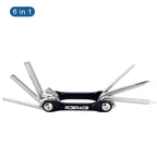 6/8/10-In-1 Bicycle Multi Tool Foldable Hex Spoke Wrench Bike Wrench Screwdriver Repair Multitool Portable Cycling Repair Tool