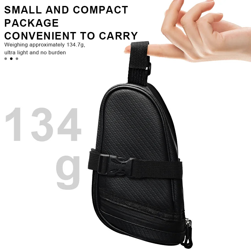 New Bike Saddle Bag Waterproof Reflective Striped MTB Road Bicycle Tail Bag Small Storage Cycling Seat Tail Rear Tool Pouch Bag