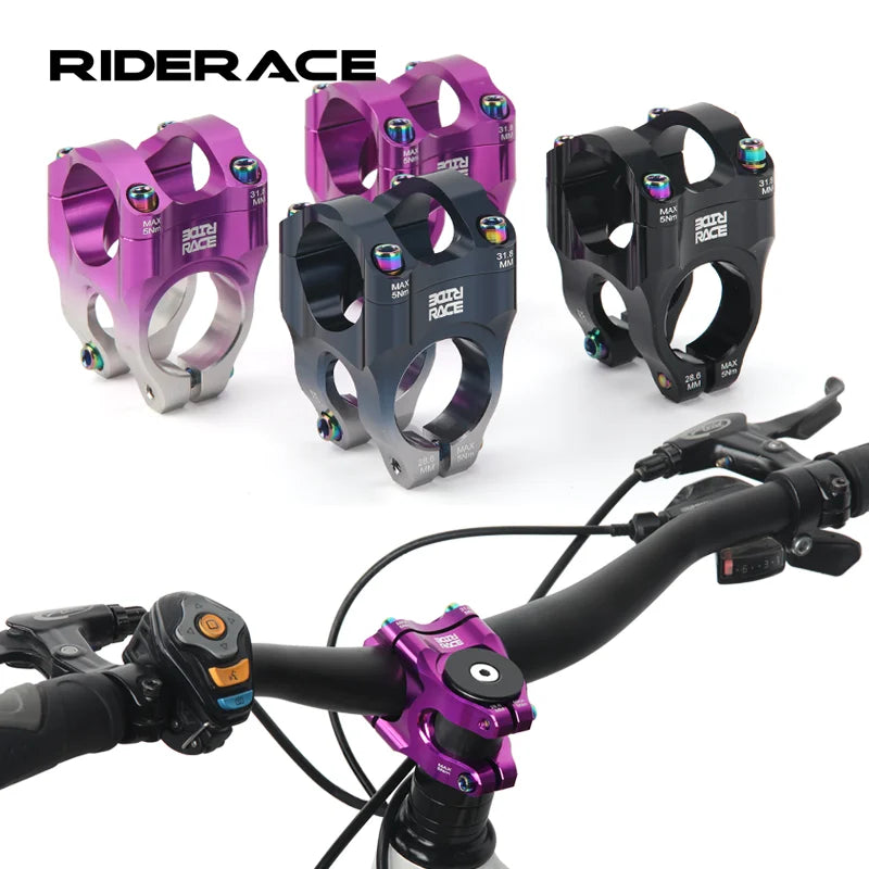 New MTB Stem Aluminum Alloy Ultralight Bicycle Power Stem 35mm 0 Degrees High-Strength Bike Stem Riser Cycling Accessories