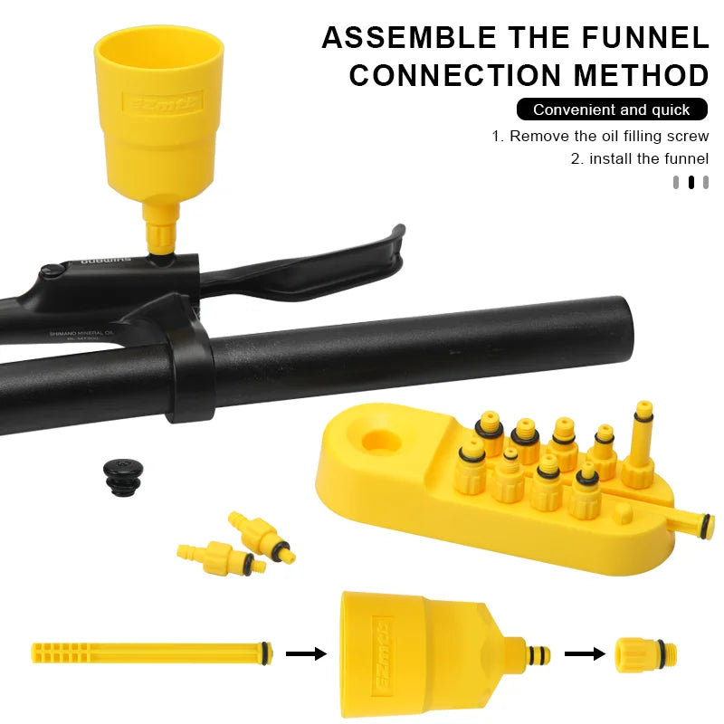 Bicycle Brake Oil Bleed Kit Tools 60ML Brake Mineral Oil Bike Hydraulic Disc Brake Oil Bleed Kit Brake Repair Tools For Shimano