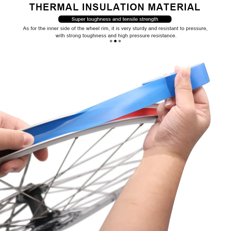 Bicycle Tubeless Rim Tape Wear-Resistant MTB Road Bike Rim Tape Strips Cycling Wheel Width 21/23/25/27/29/31/33/35mm Length 10m