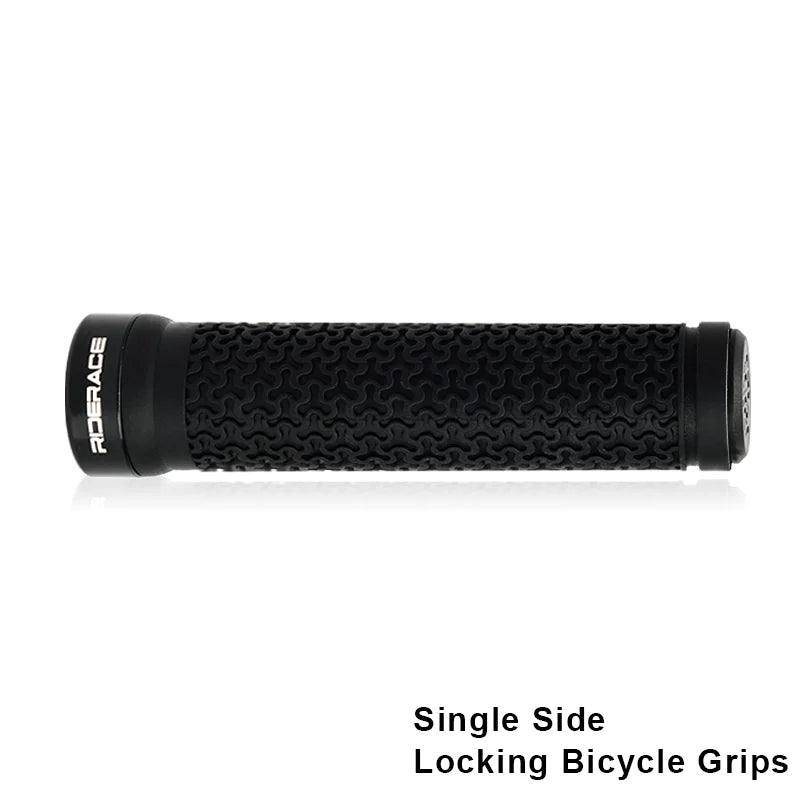 Bicycle Handlebar Cover Super Soft Texture Single-Sided Locking MTB Bike Grips Anti-Slip Durable Shock-Proof Rubber Cycling Part