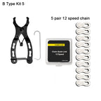 Bicycle Repair Tool Set Chain Wear Checker 6/7/8/9/10/11 Speed Joint Magic Buckle MTB Chain Link Plier Bike Buckle Chain Breaker